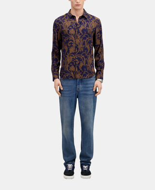 The Kooples H NAVY / BROWN printed shirt