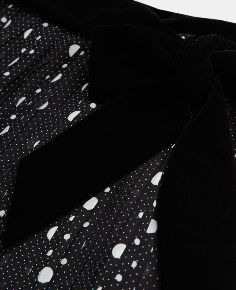 The Kooples WOMEN BLACK-ECRU long printed skirt
