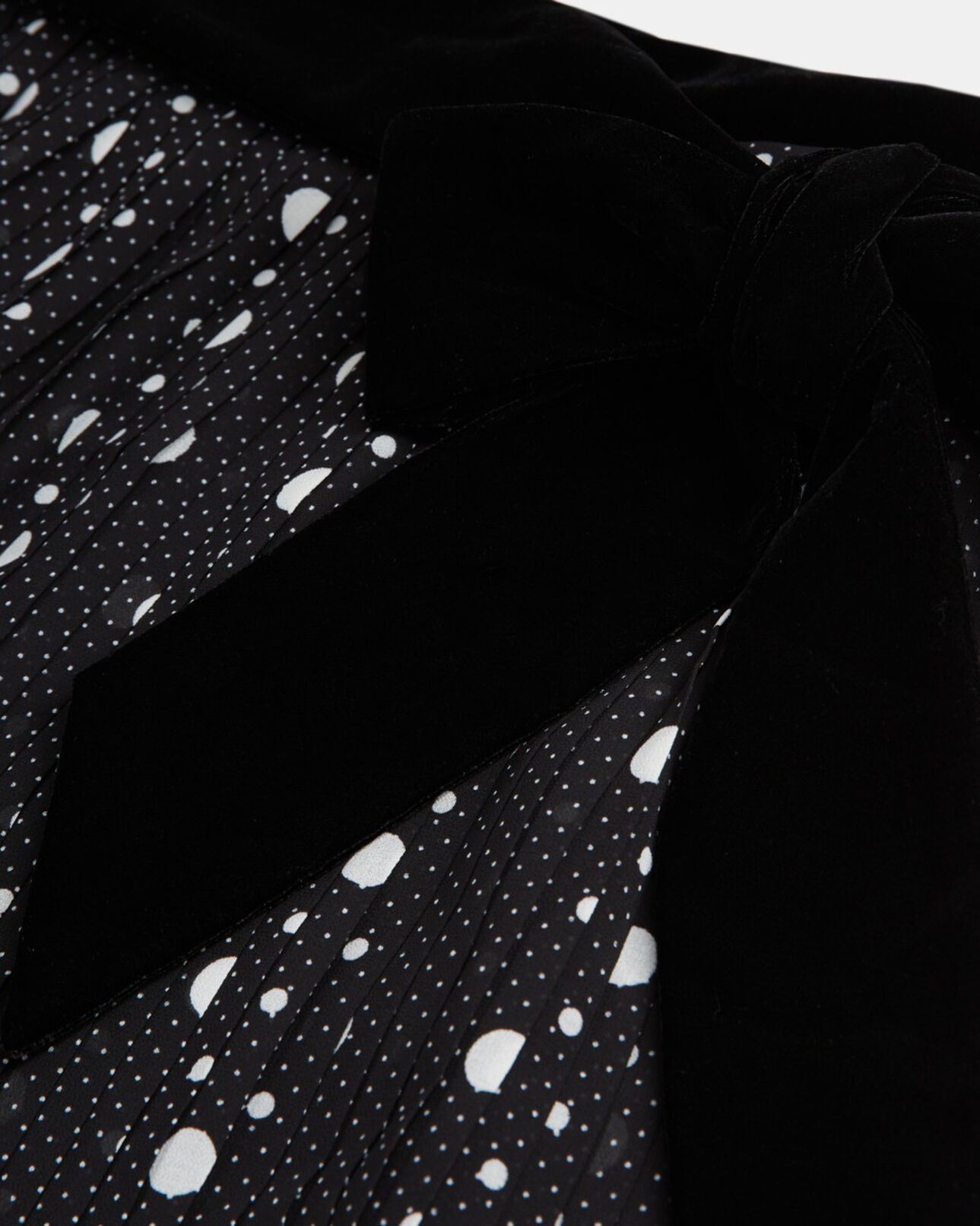 The Kooples WOMEN BLACK-ECRU long printed skirt