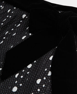 The Kooples WOMEN BLACK-ECRU long printed skirt