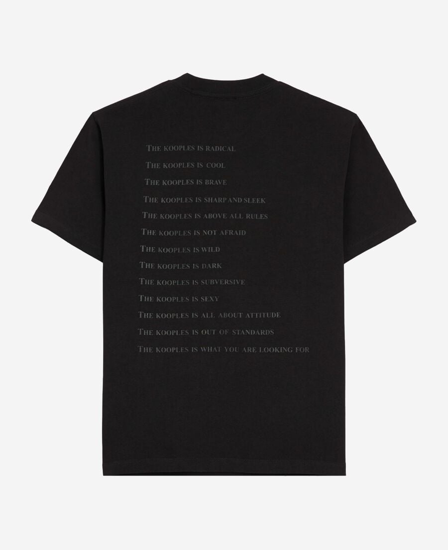 The Kooples F BLACK what is black and leopard t-shirt