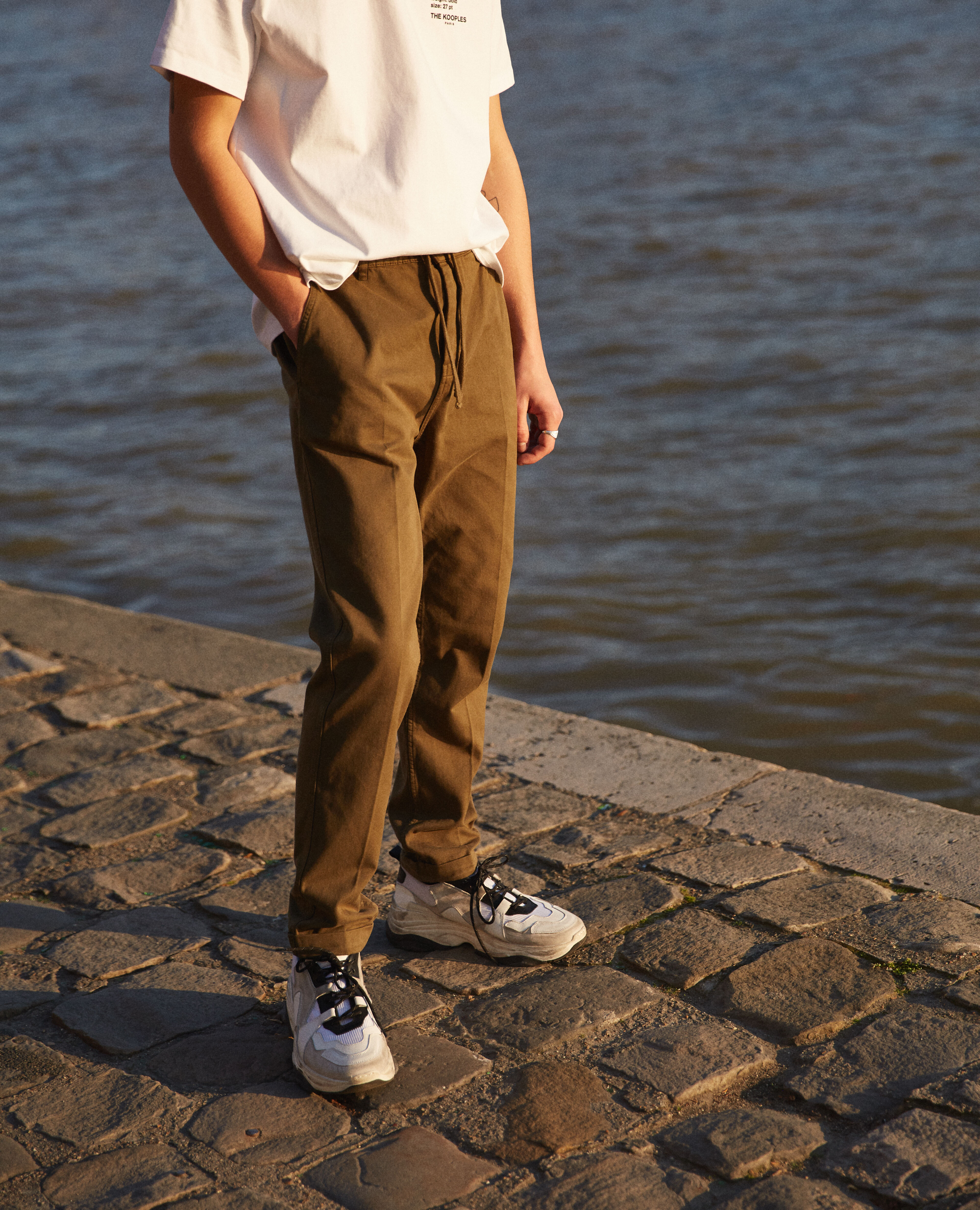 Elasticated chinos discount