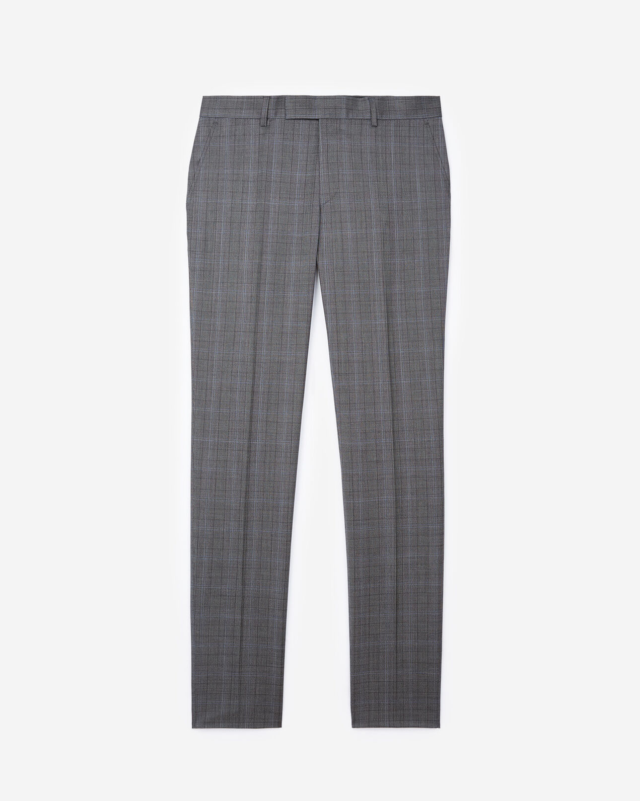 The Kooples MEN GREY BLACK men's prince of wales suit trousers