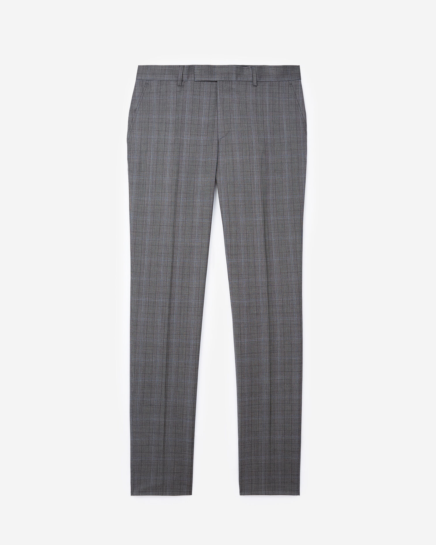 Men's Prince of Wales suit trousers, GREY BLACK, hi-res image number null