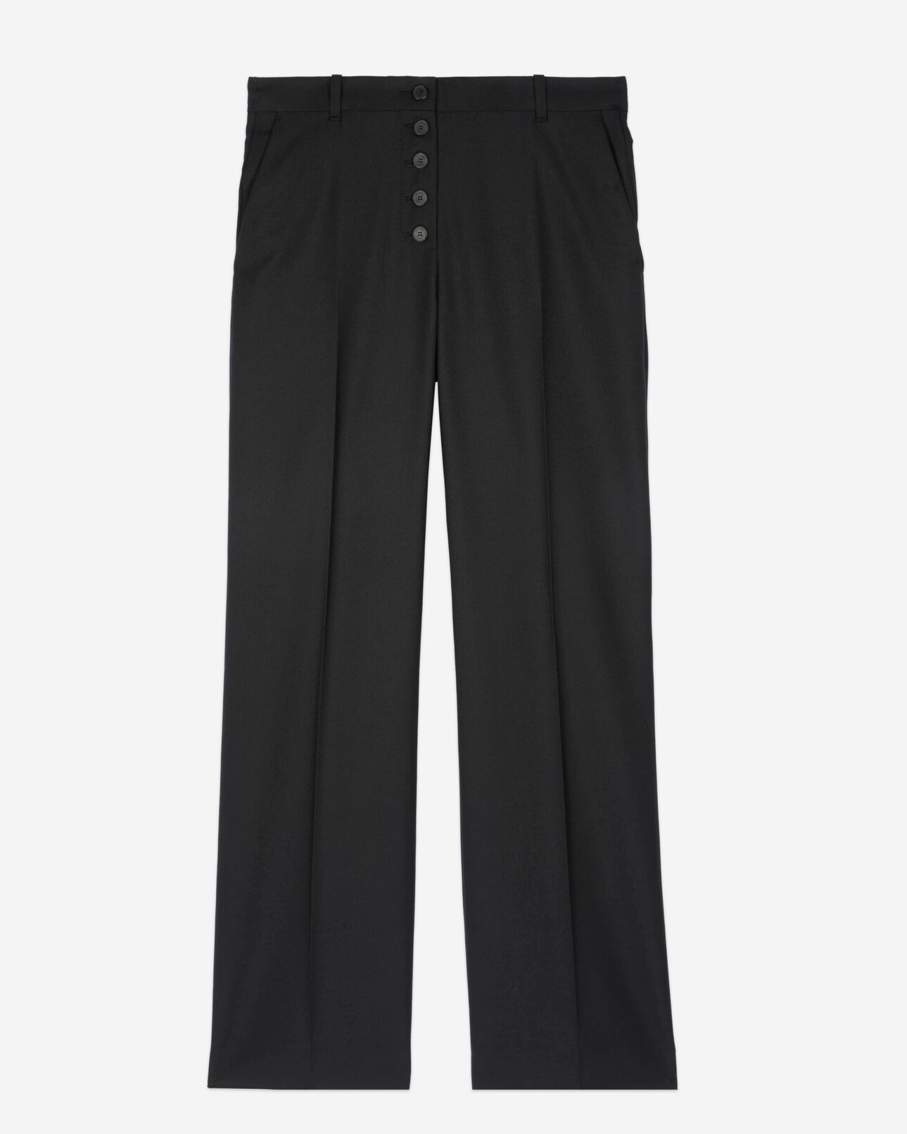 The Kooples FEMME BLACK pantalon droit noir