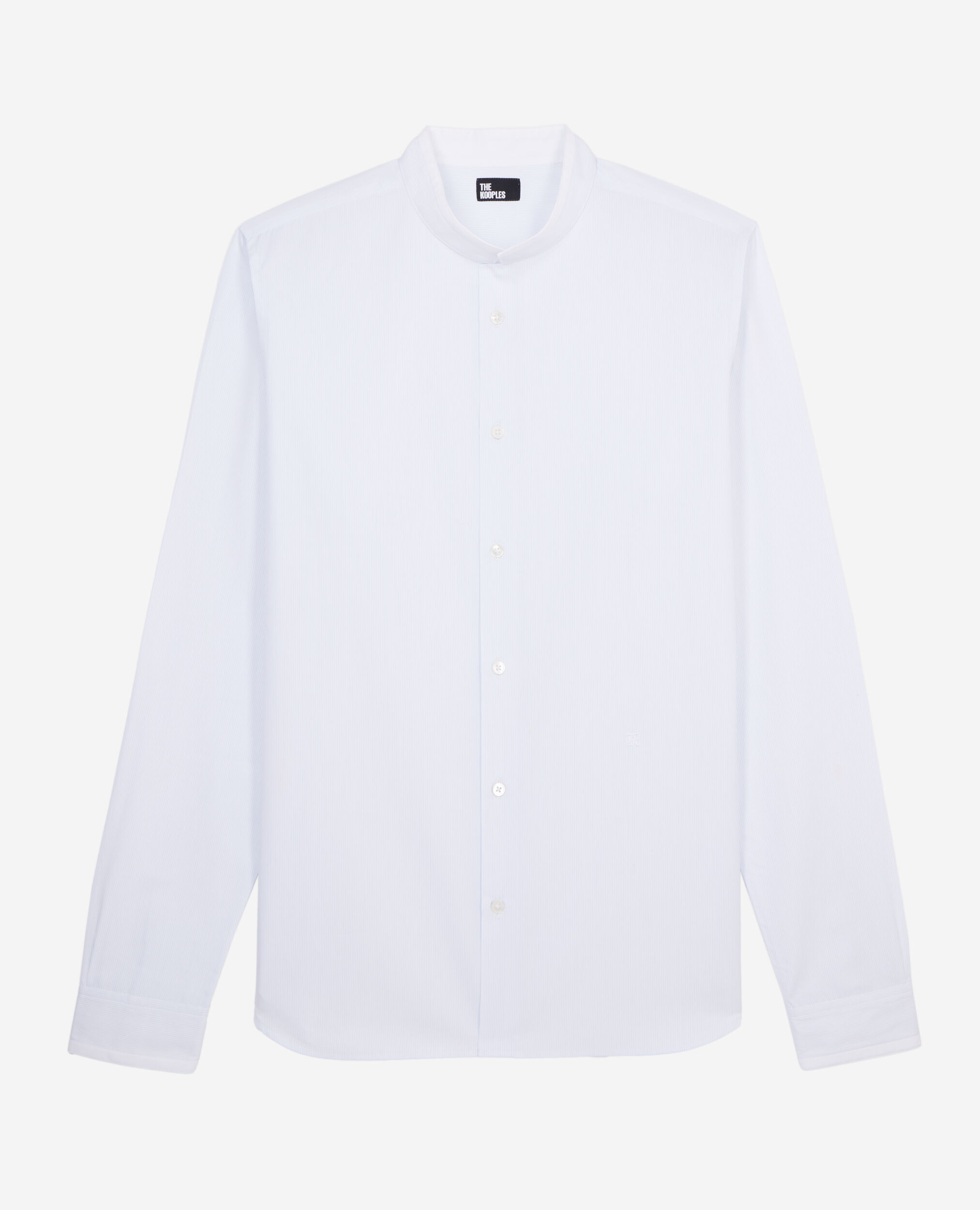 Camisa azul algodón, BLUE WHITE, hi-res image number null