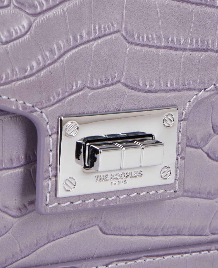 sac emily small en cuir violet