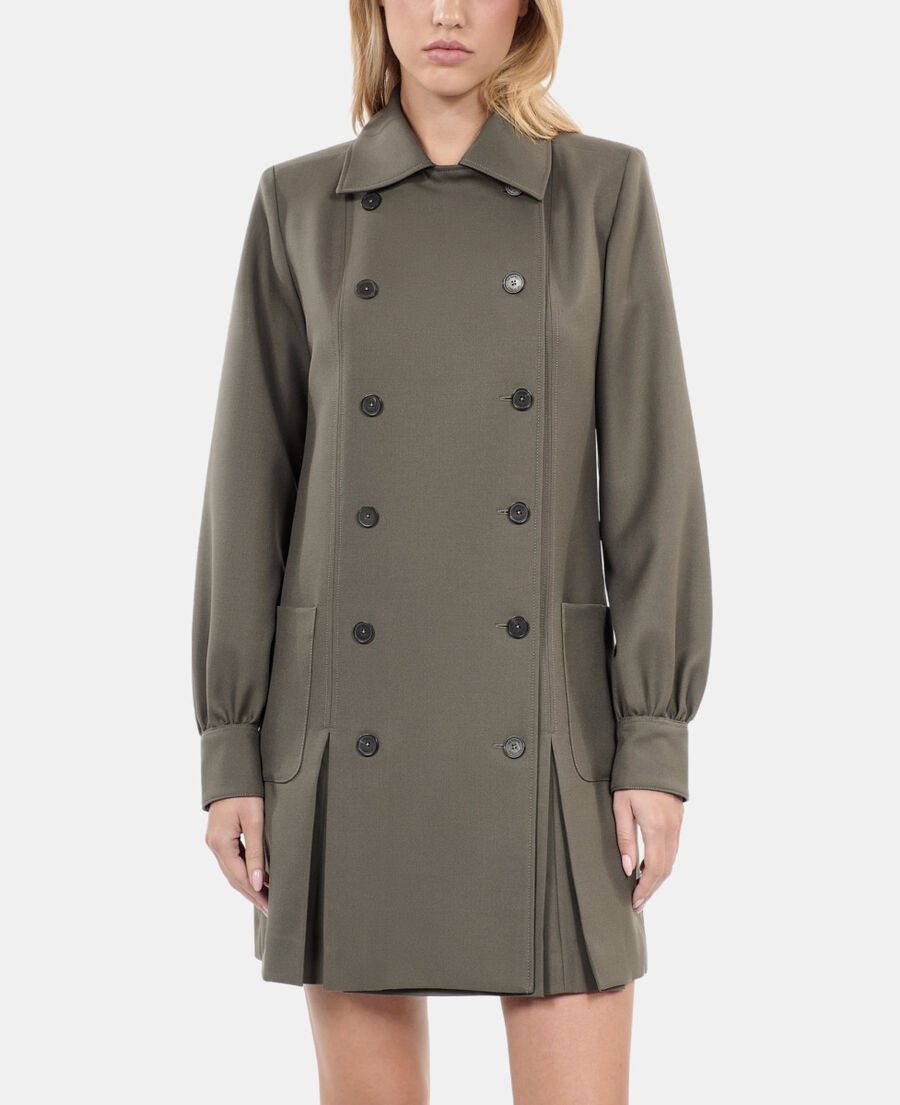 The Kooples WOMEN KAKI khaki short tailored dress