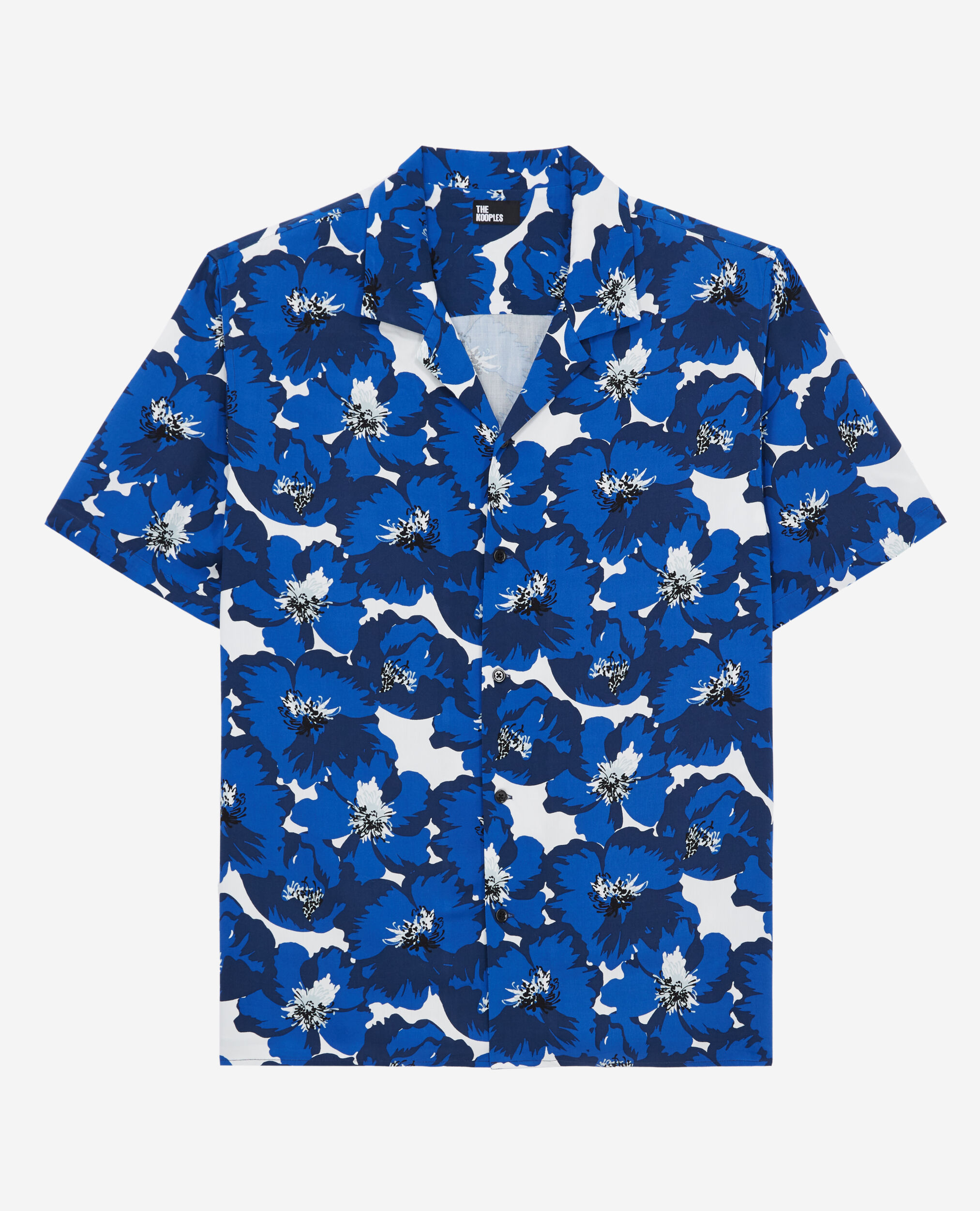 Camisa informal estampada, BLUE, hi-res image number null