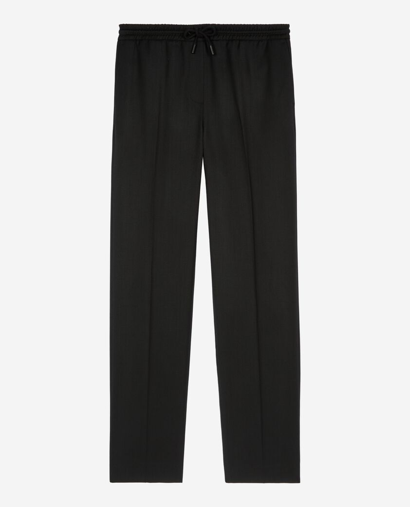 The Kooples WOMEN BLACK straight-cut black wool pants