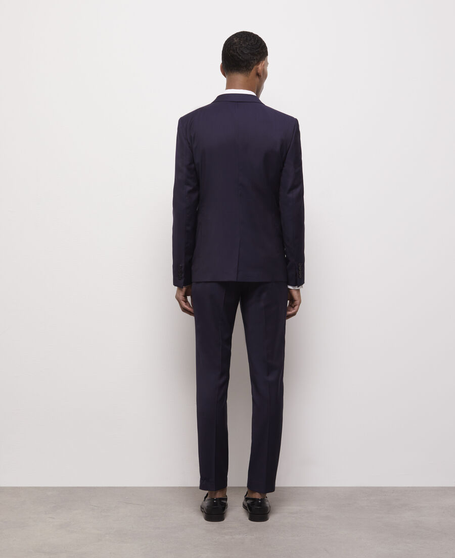 veste de costume bleu marine