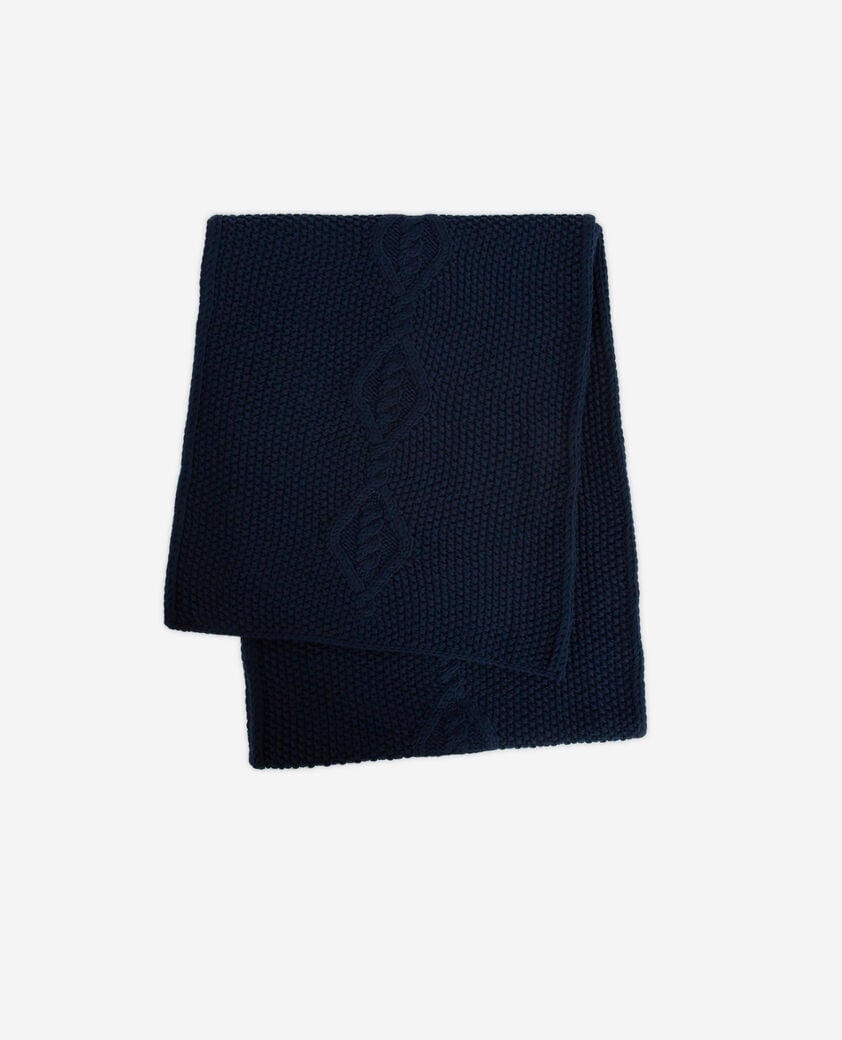 The Kooples MIXED BLUE blue wool scarf