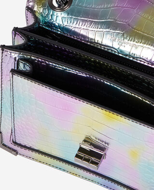 The Kooples WOMEN MULTICOLORE/BLACK emily chain bag in multicolor iridescent leather