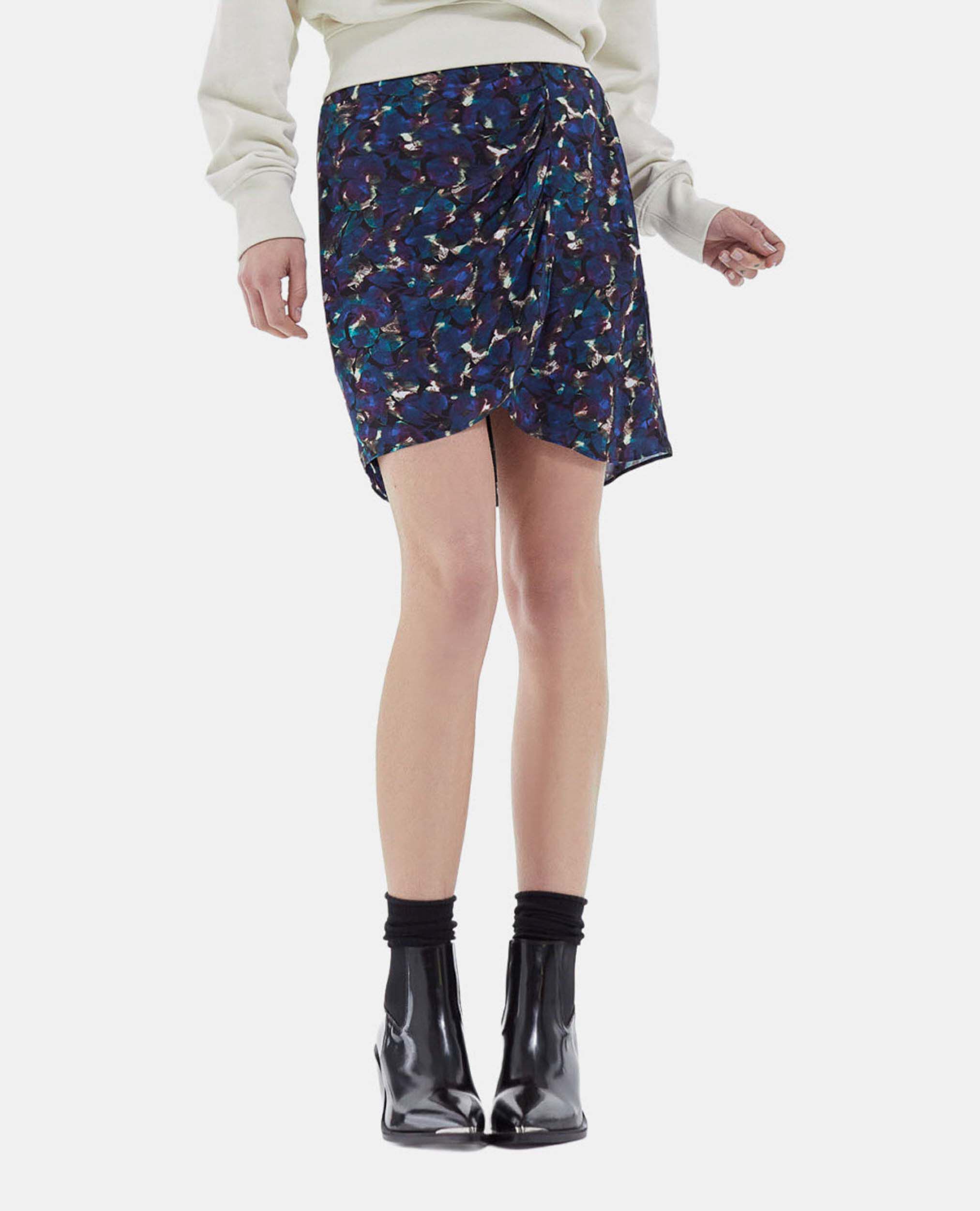 Zara blue floral outlet mini skirt