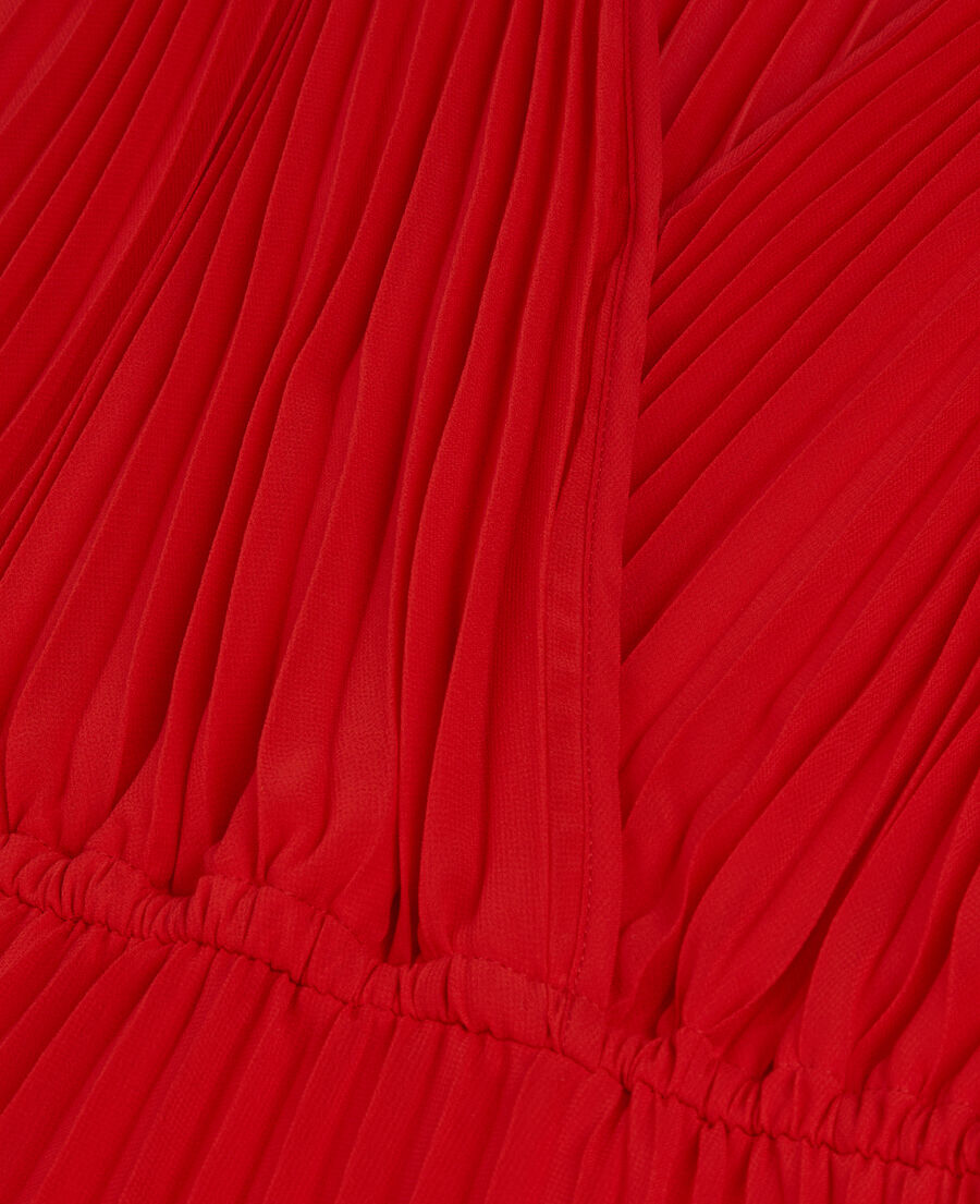 The Kooples WOMEN RED red pleated long dress