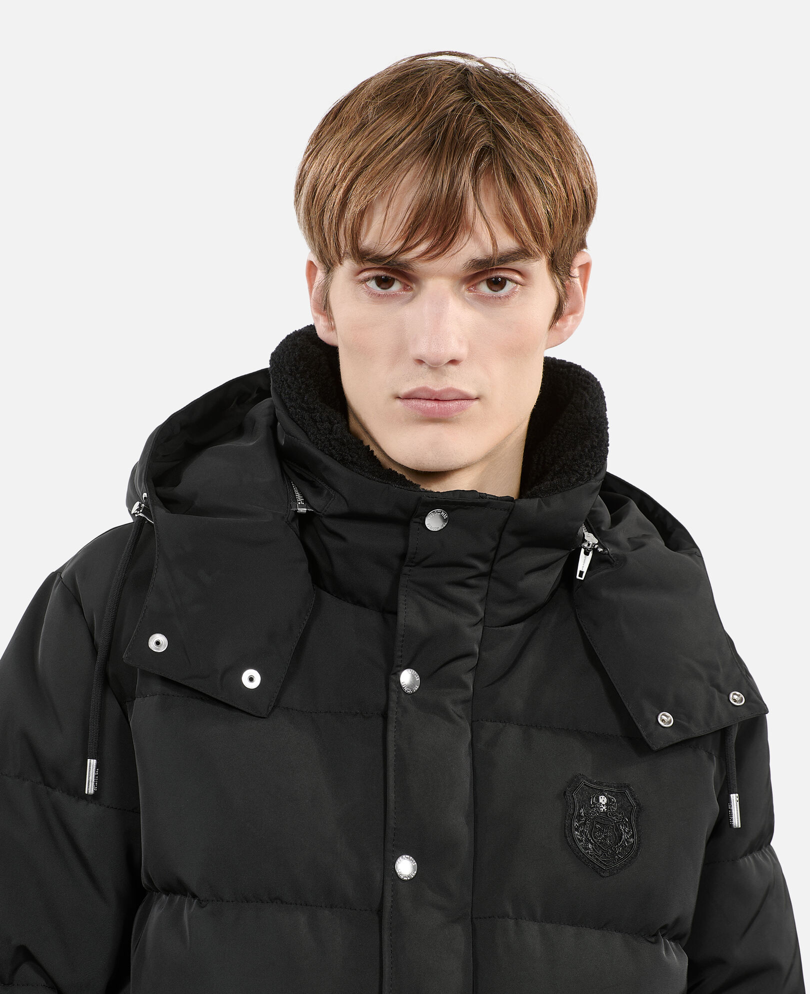 The Kooples MEN BLACK black blazon down jacket