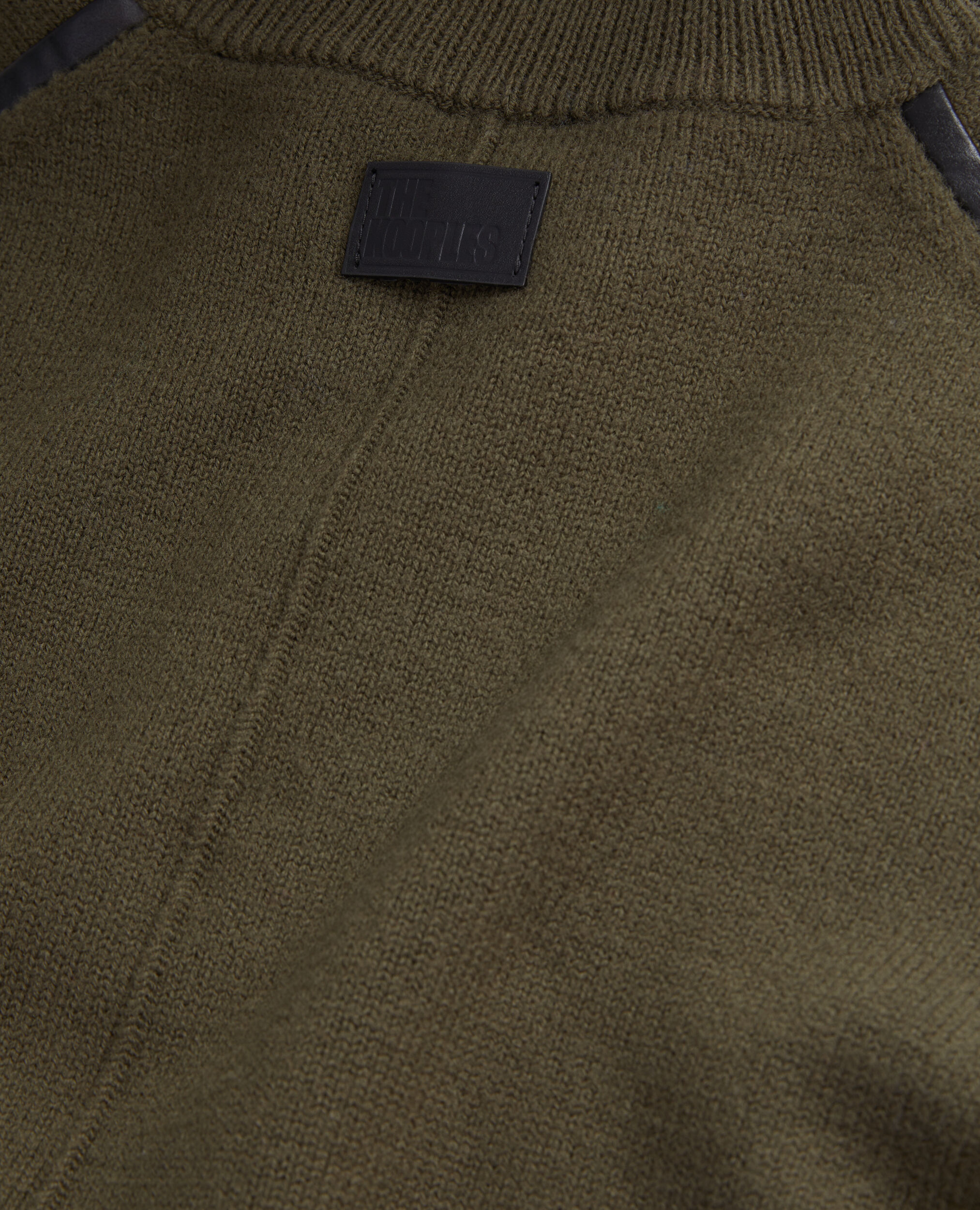 Khakifarbener Pullover aus Wolle, KAKI, hi-res image number null