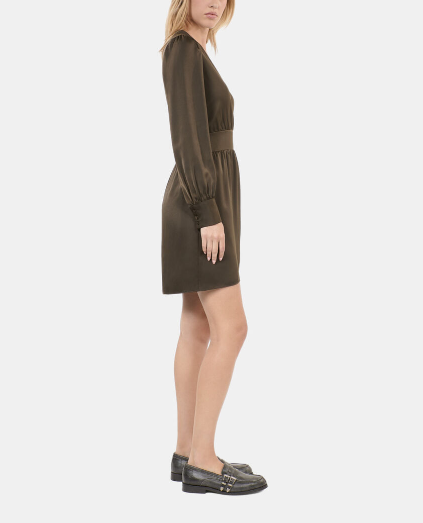 The Kooples WOMEN KAKI short khaki dress