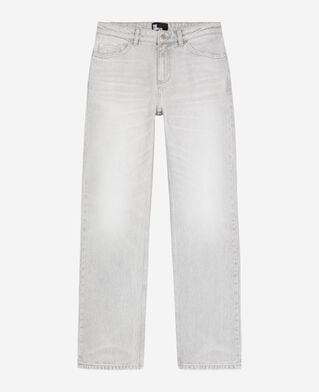 The Kooples FEMME GREY jean droit gris clair