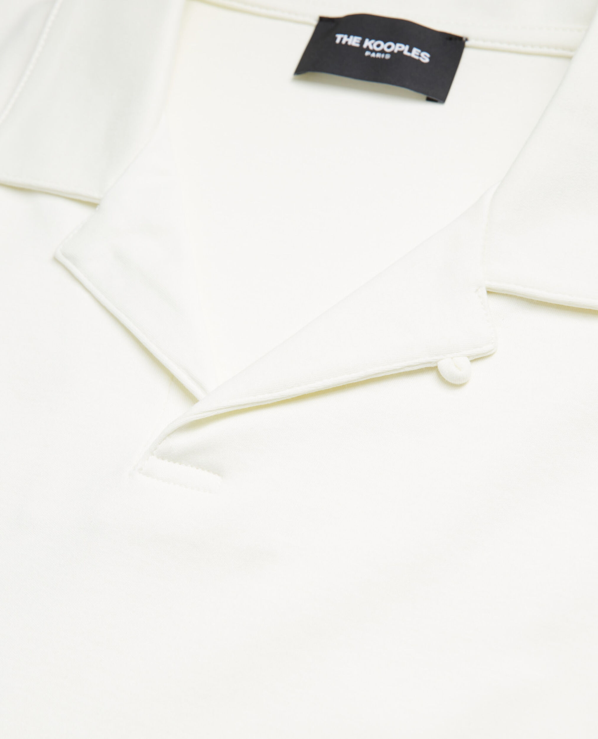 Camisa polo blanco crudo algodón cubano corta, ECRU, hi-res image number null