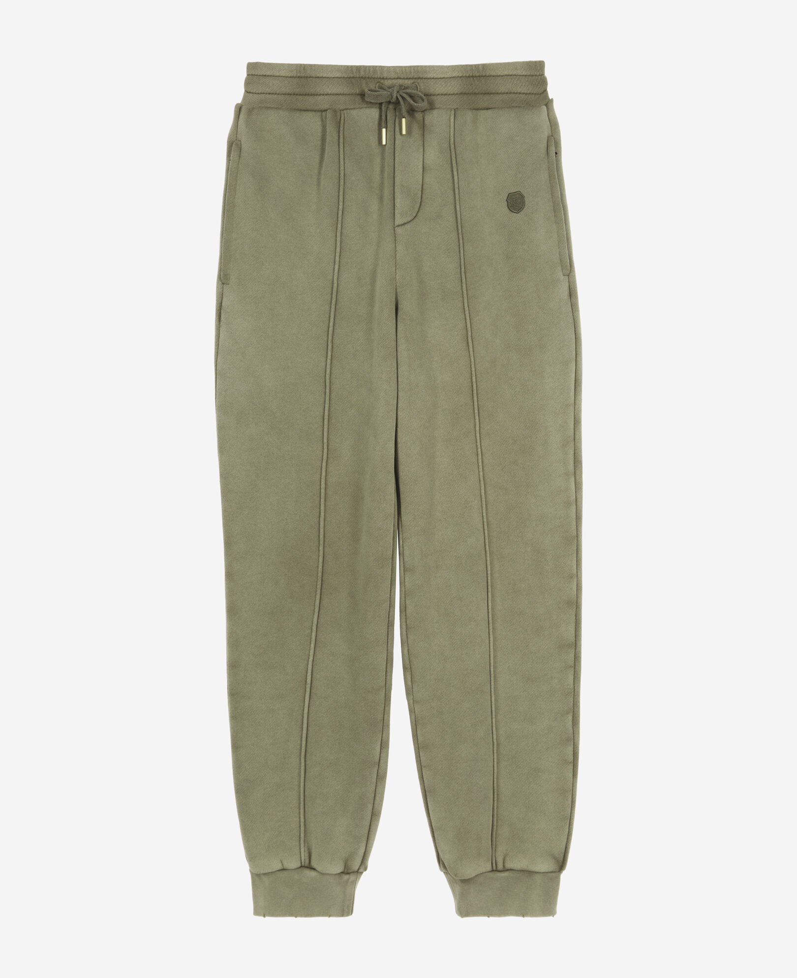 The Kooples MEN KAKI khaki joggers with crest