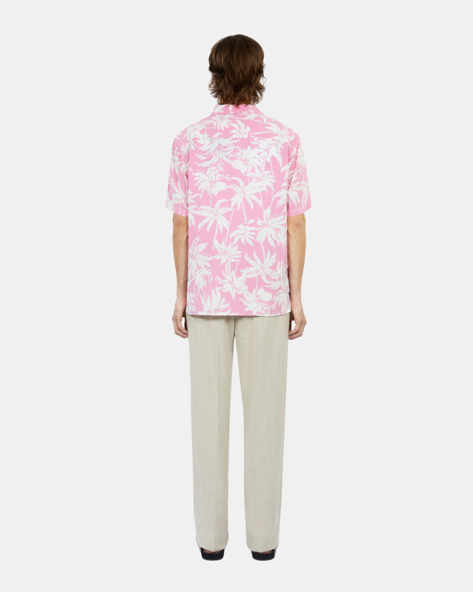 Short-sleeved printed shirt, PINK-WHITE, hi-res image number null