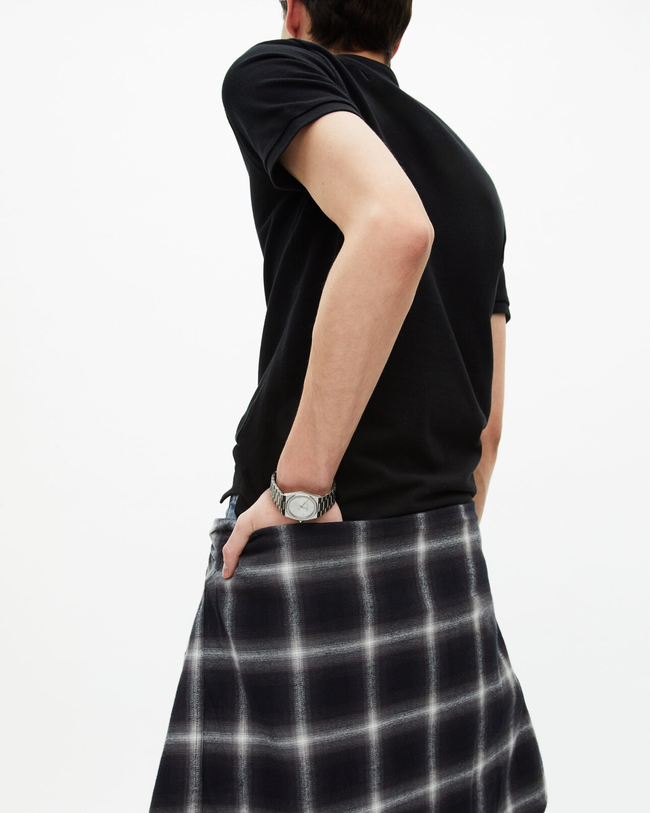The Kooples HOMME BLACK polo en coton noir
