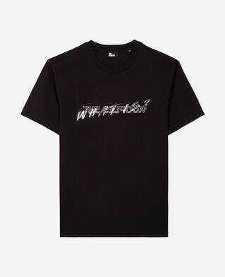 The Kooples HOMME BLACK t-shirt what is m&eacute;tallique noir
