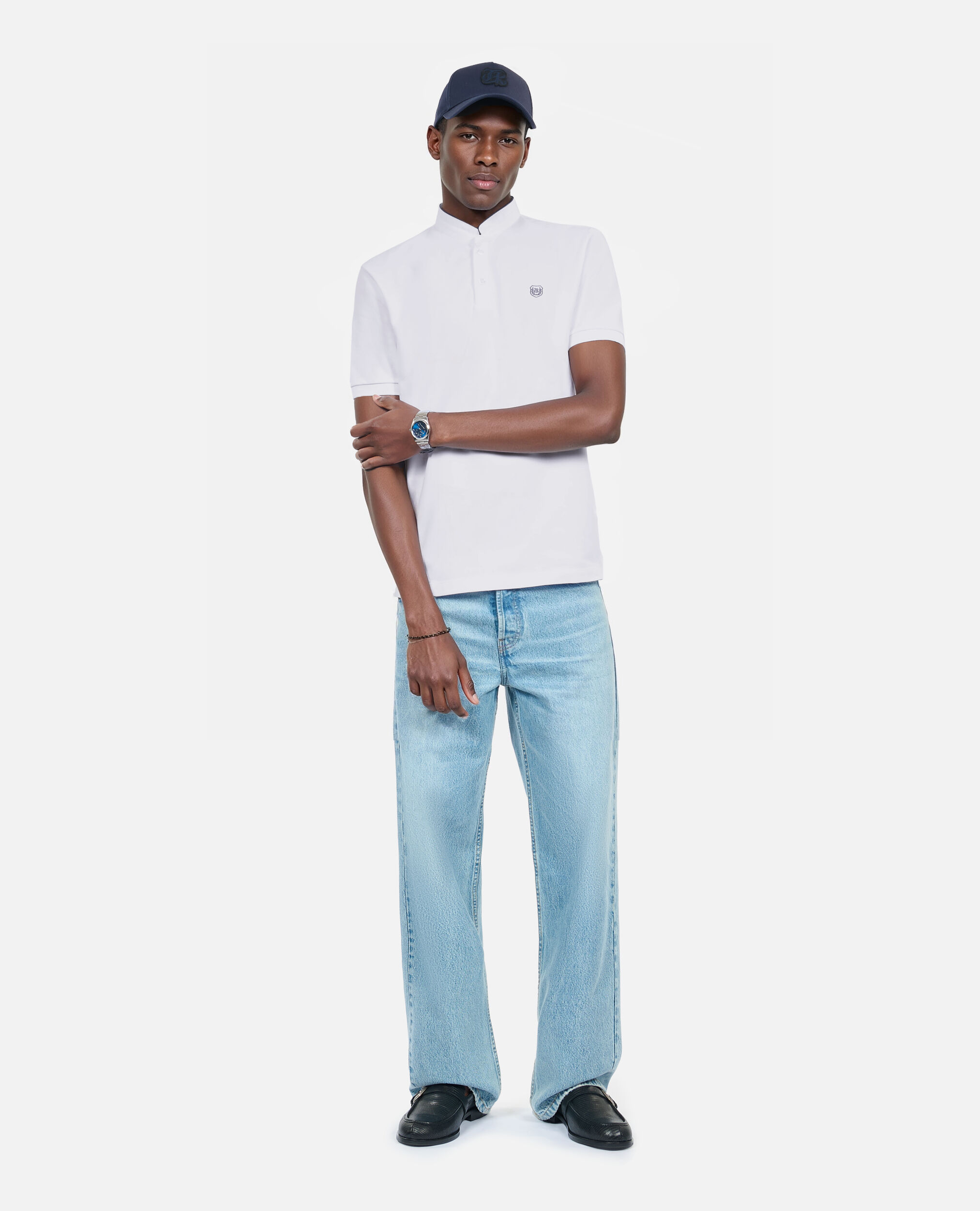 Pique cotton polo shop