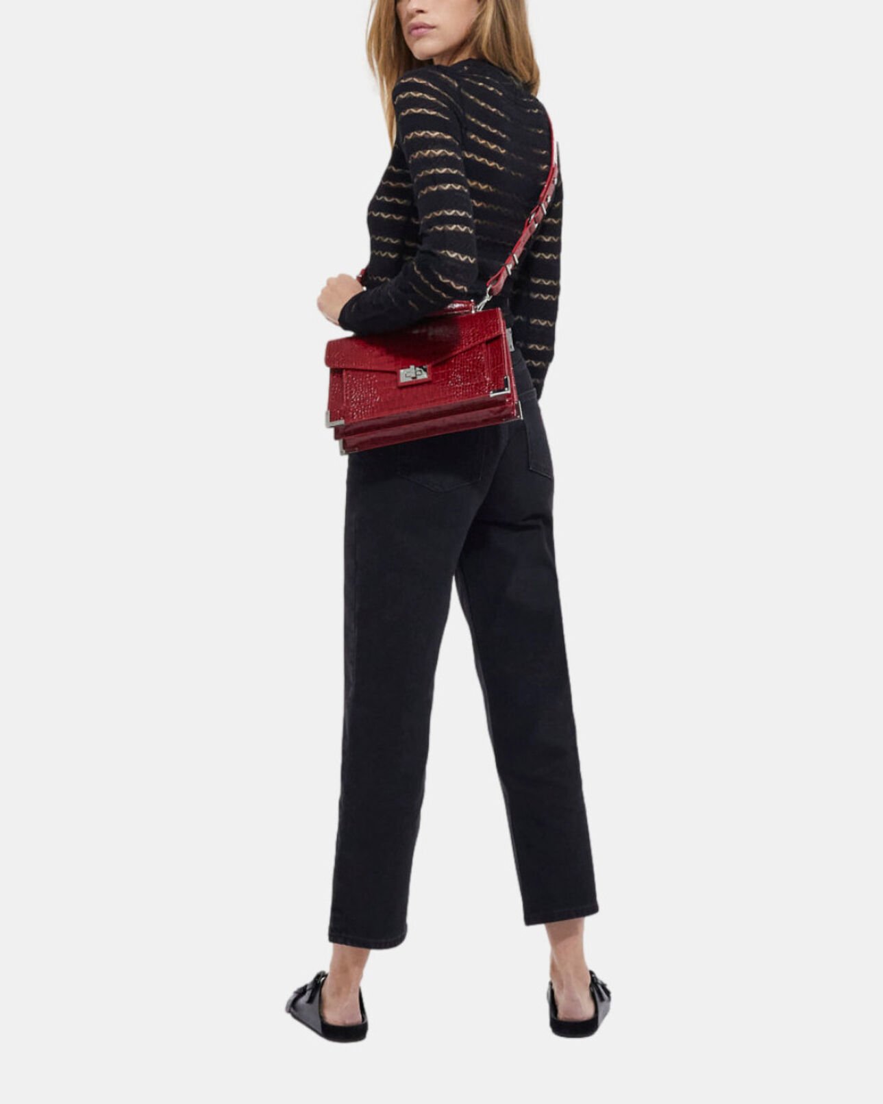 The Kooples FEMME RED RISK sac emily small rouge