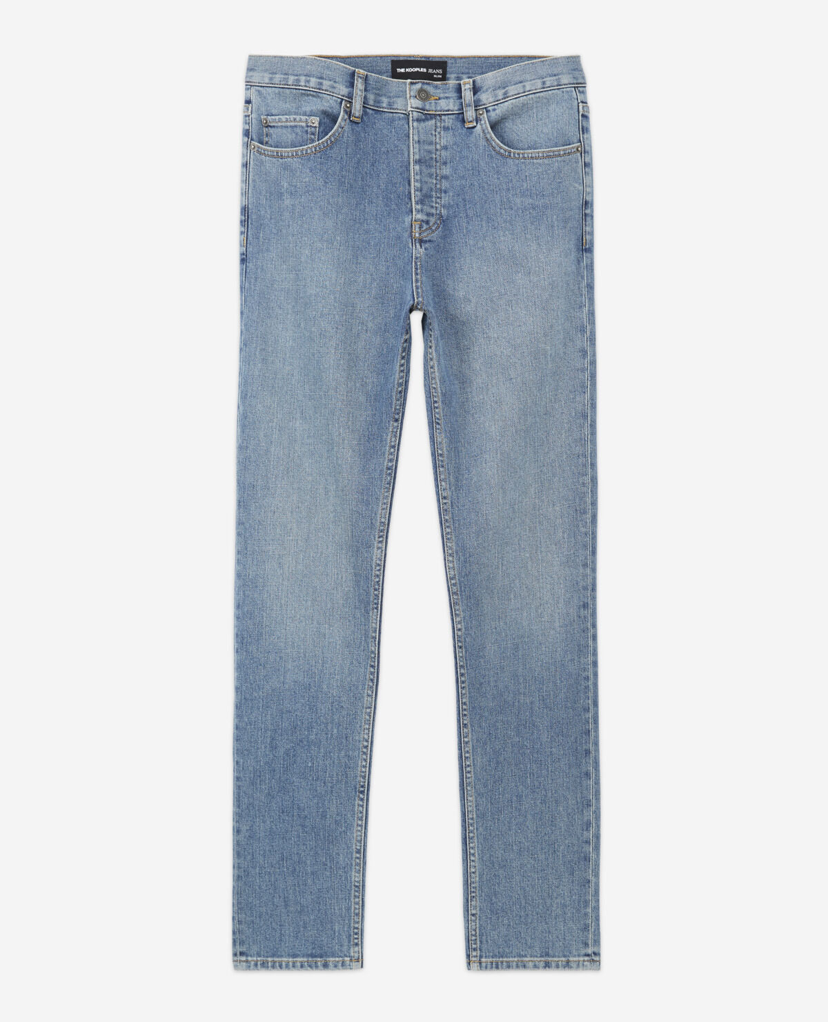Vaqueros slim azules desgastados