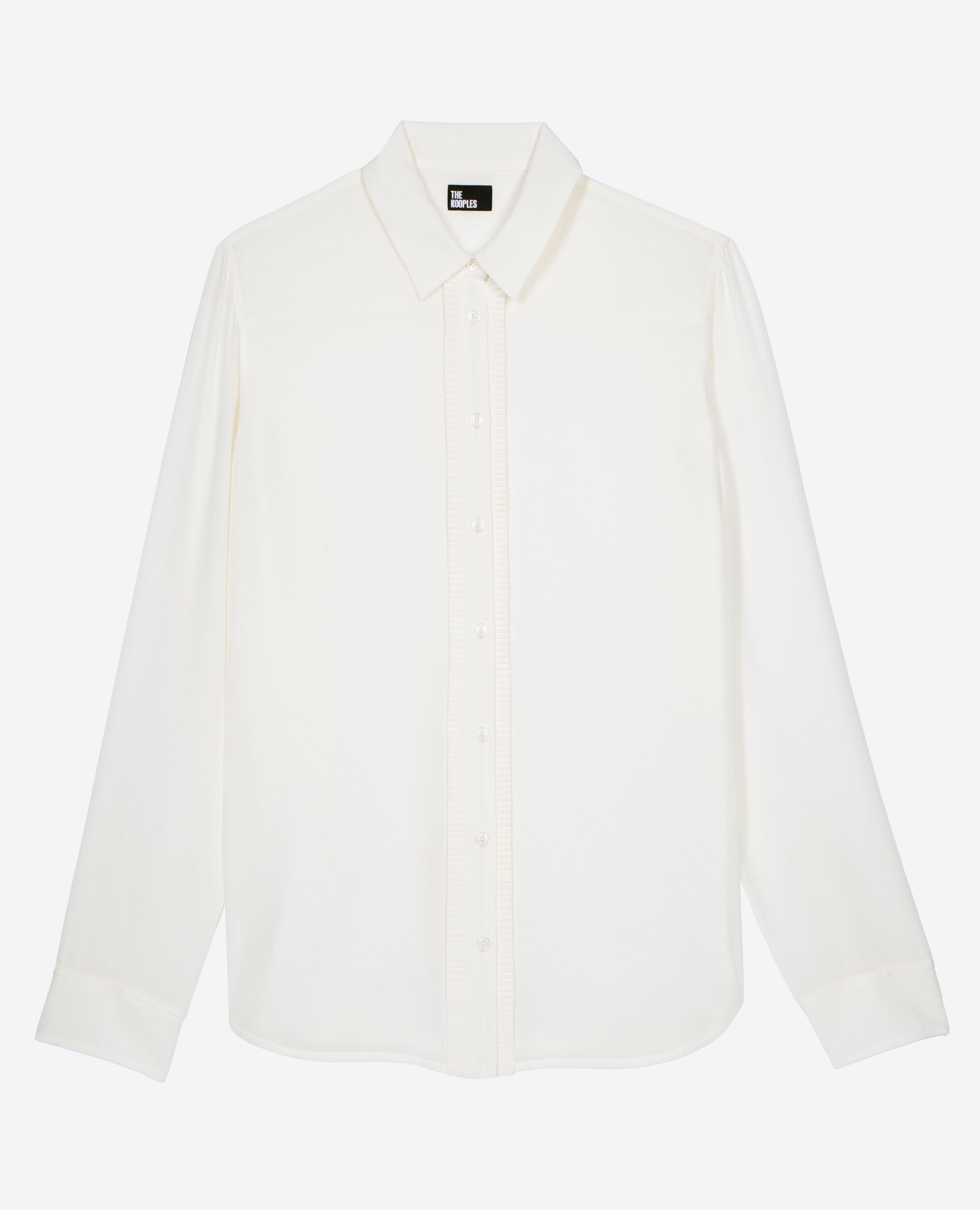 Unbleached silk shirt, ECRU, hi-res image number null