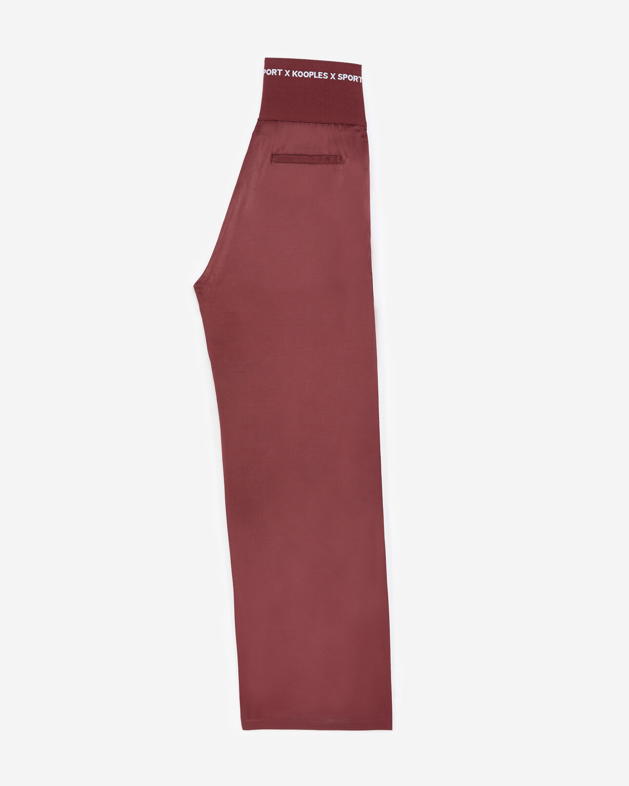 The Kooples WOMEN BURGUNDY burgundy pants in flowing fabric w/elastic