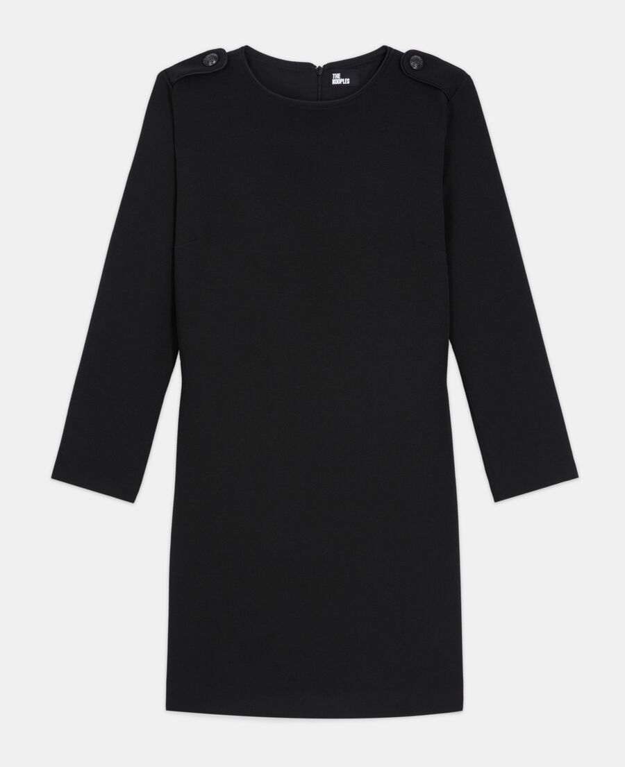 The Kooples DAMEN BLACK schwarzes kurzes kleid