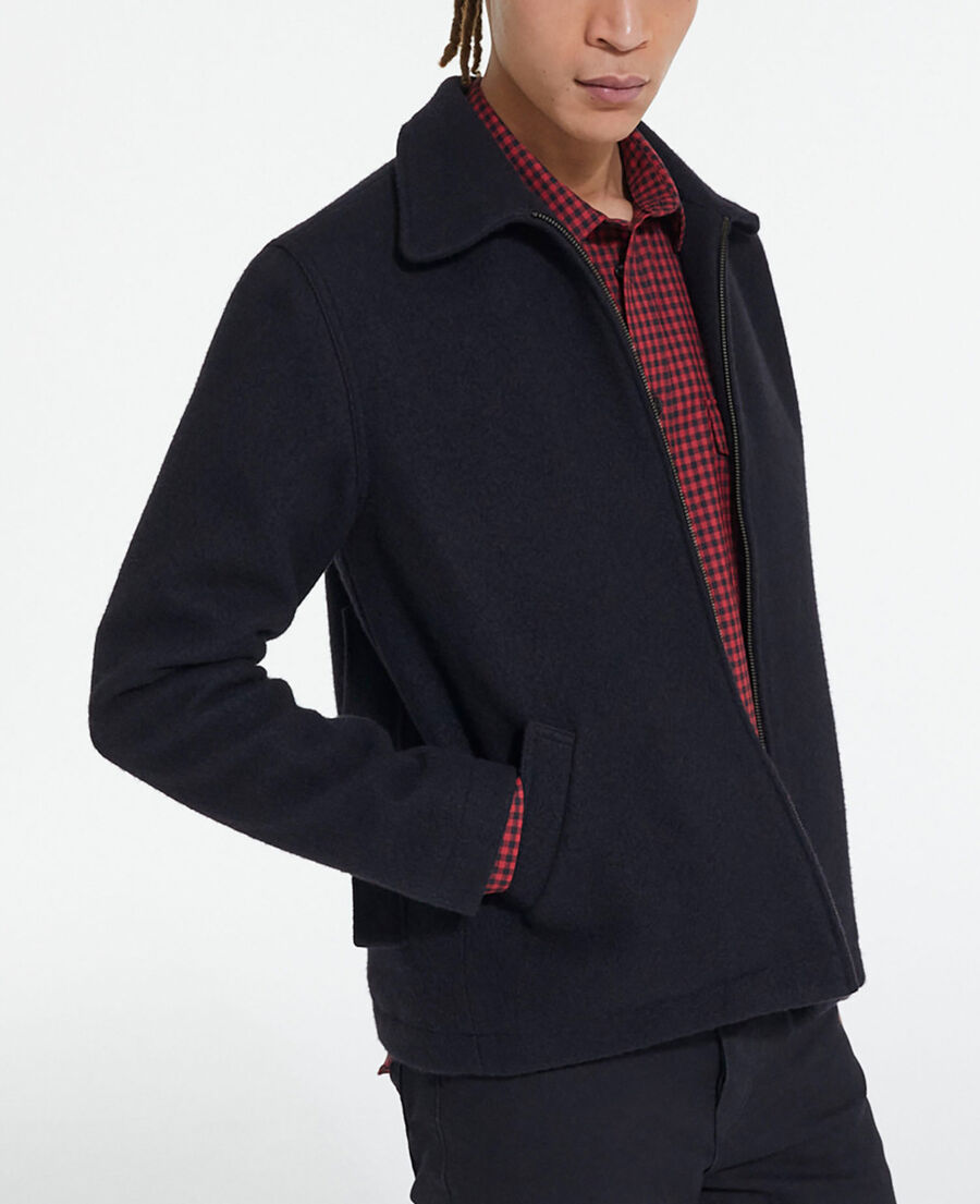 black wool jacket