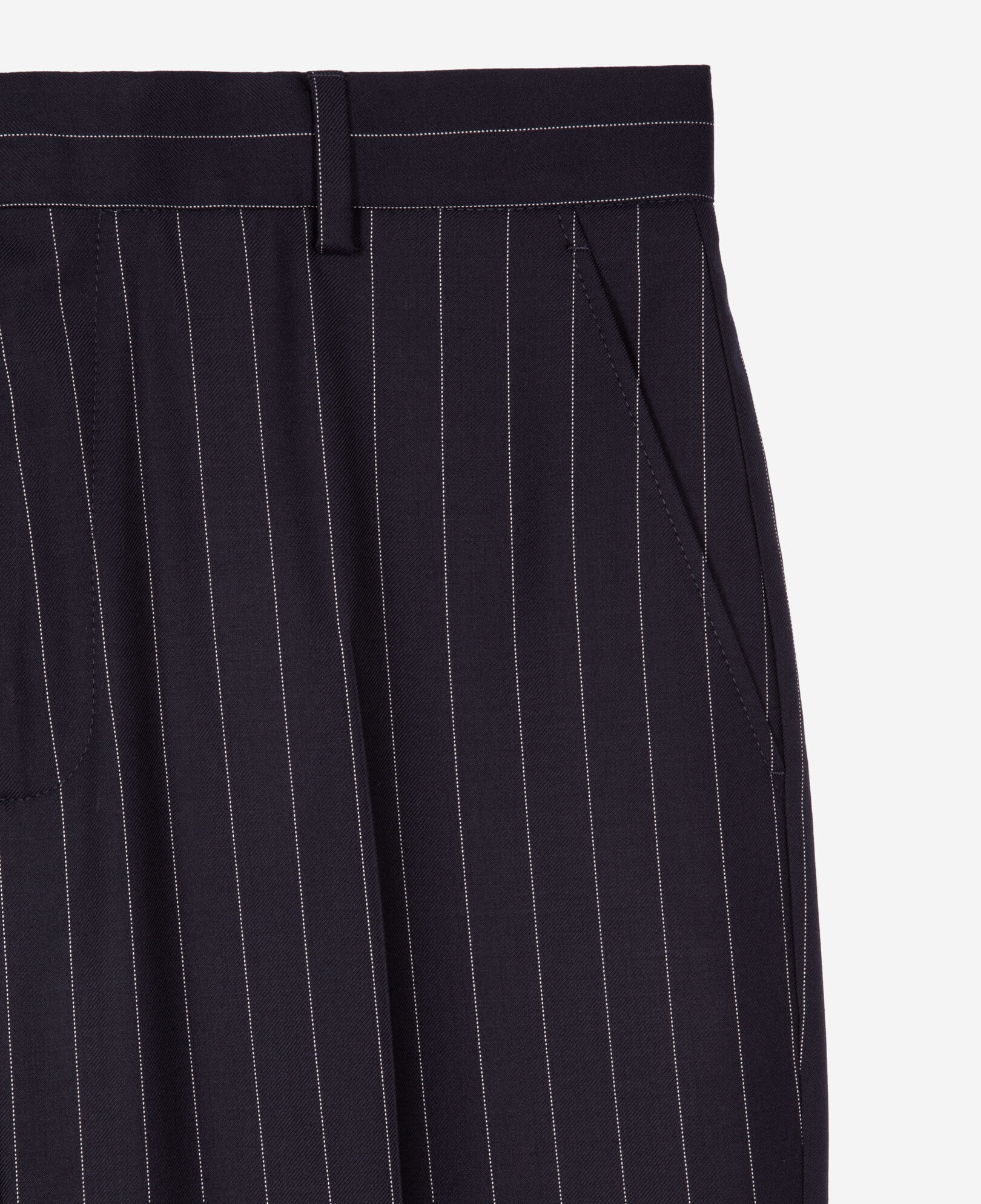 The Kooples MEN DARK NAVY blue striped suit pants