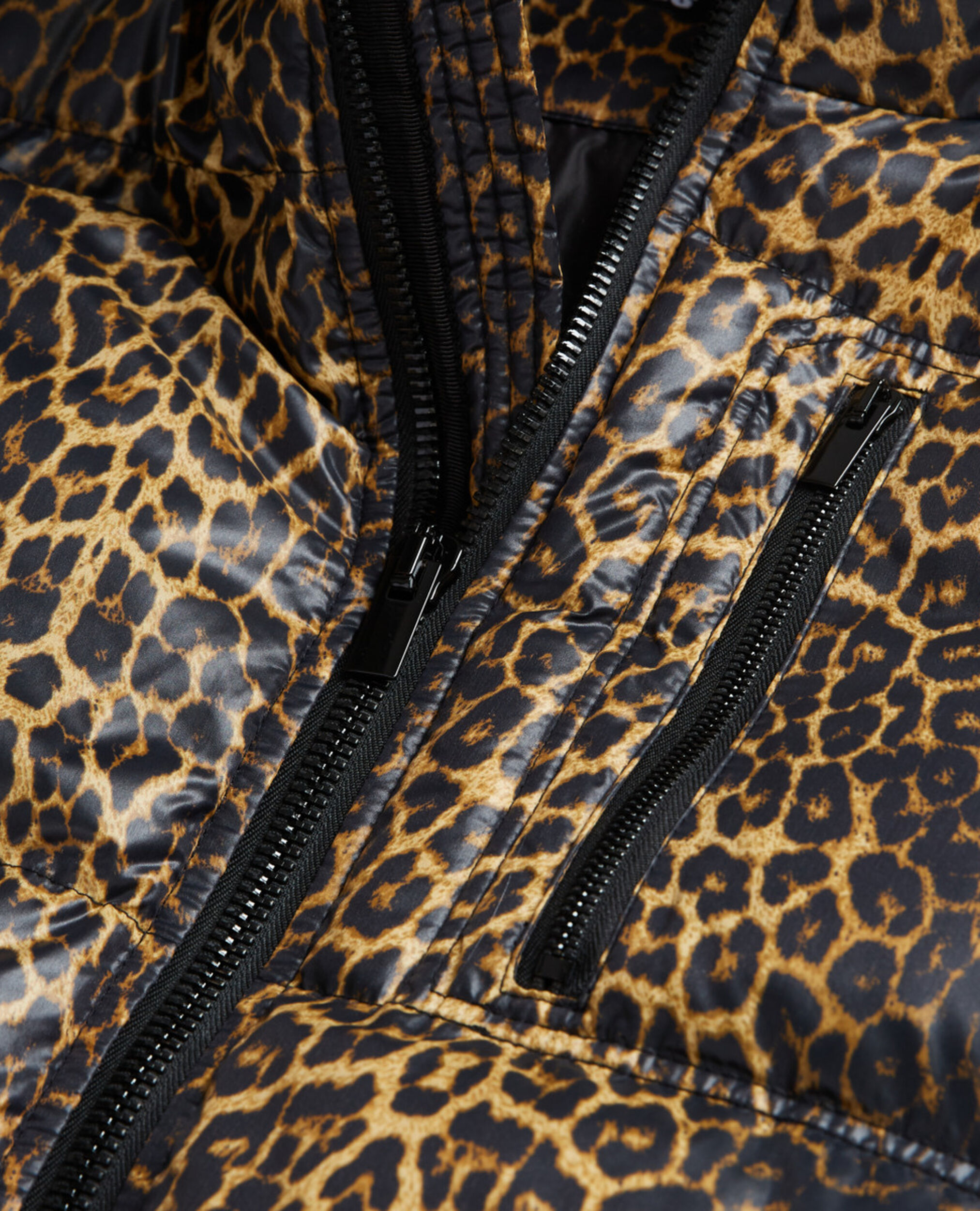 Leopard print oversized down jacket, LEOPARD, hi-res image number null