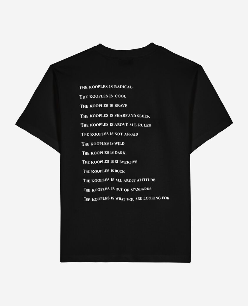 The Kooples WOMEN BLACK what is t-shirt with black beads