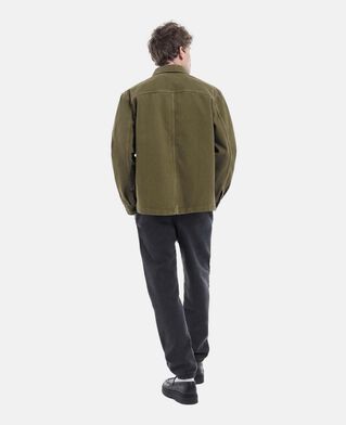 The Kooples H BLACK WASHED loose-fit black joggers with triple logo pockets