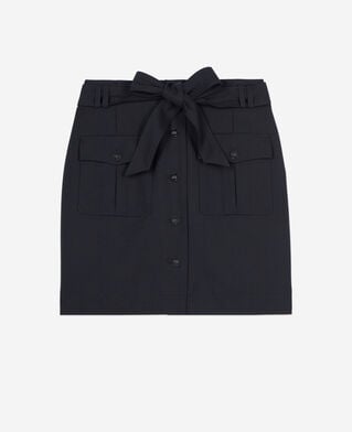 The Kooples FEMME BLACK jupe courte noire