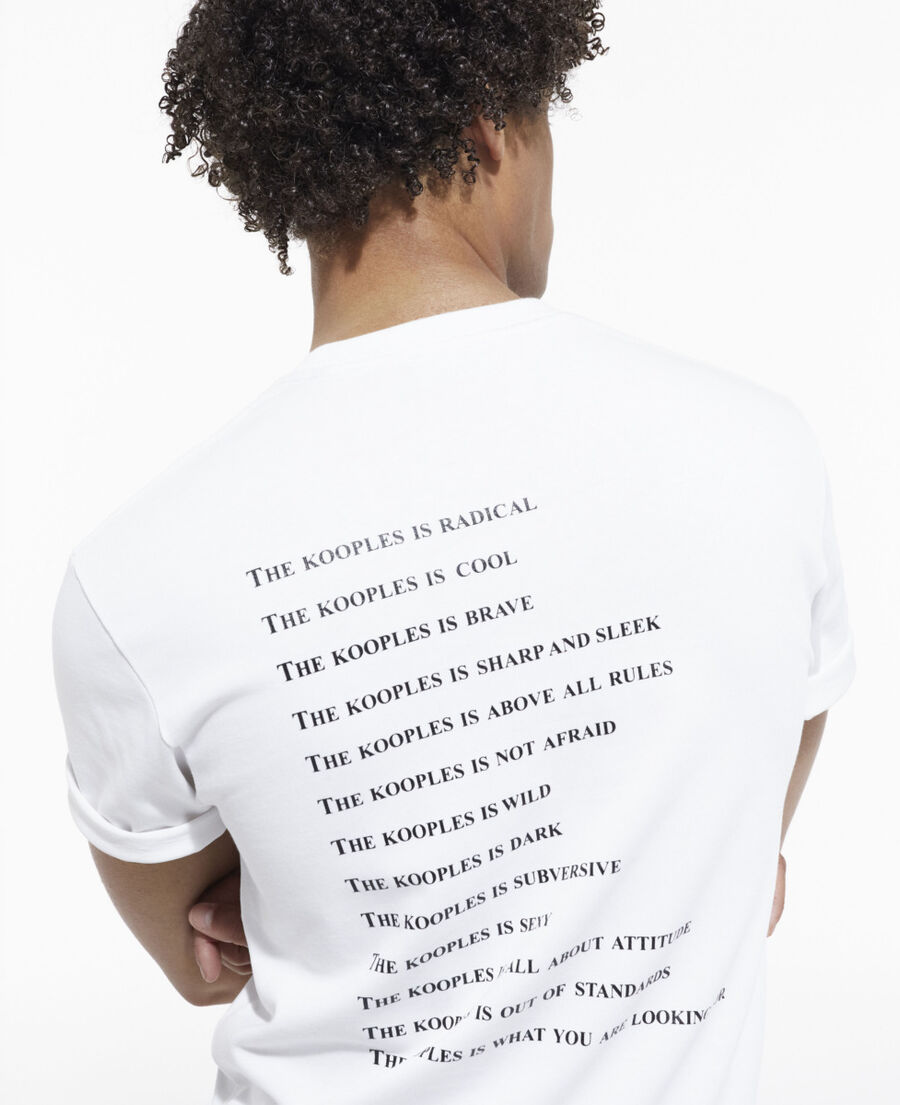 The Kooples H SNOW WHITE white and leopard print what is t-shirt