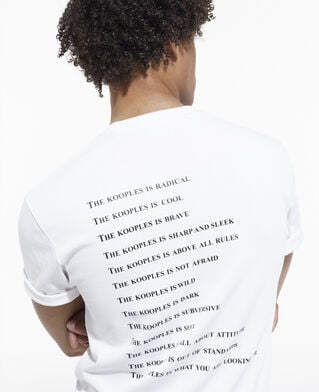 The Kooples H SNOW WHITE white and leopard print what is t-shirt