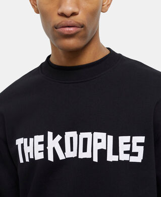 The Kooples HERREN BLACK schwarzes sweatshirt mit the kooples logo