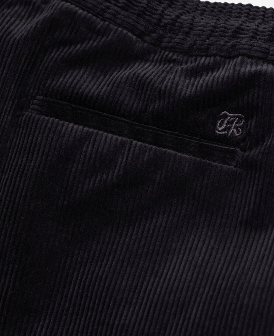 The Kooples MEN BLACK black corduroy trousers