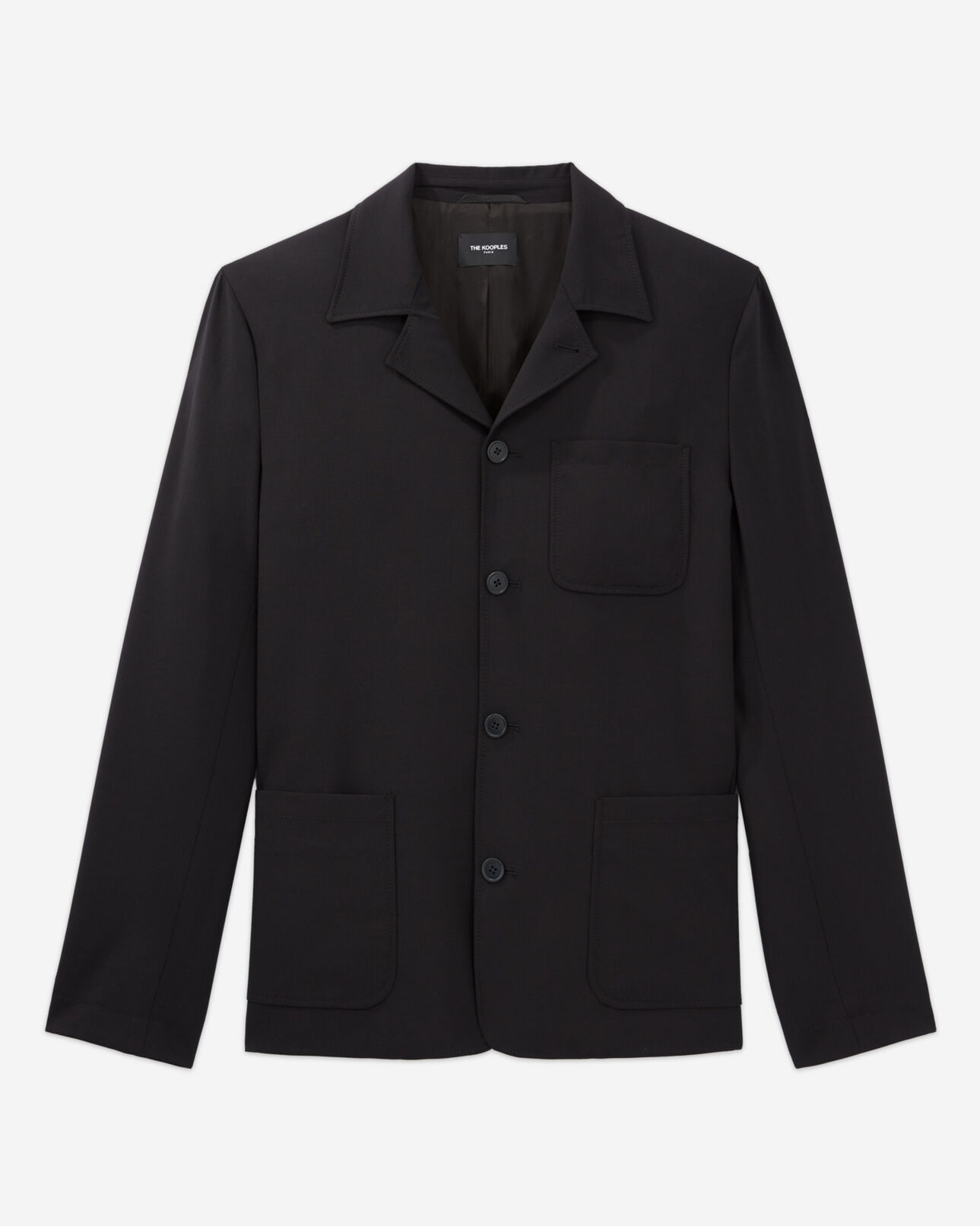 The Kooples MEN BLACK wool jacket