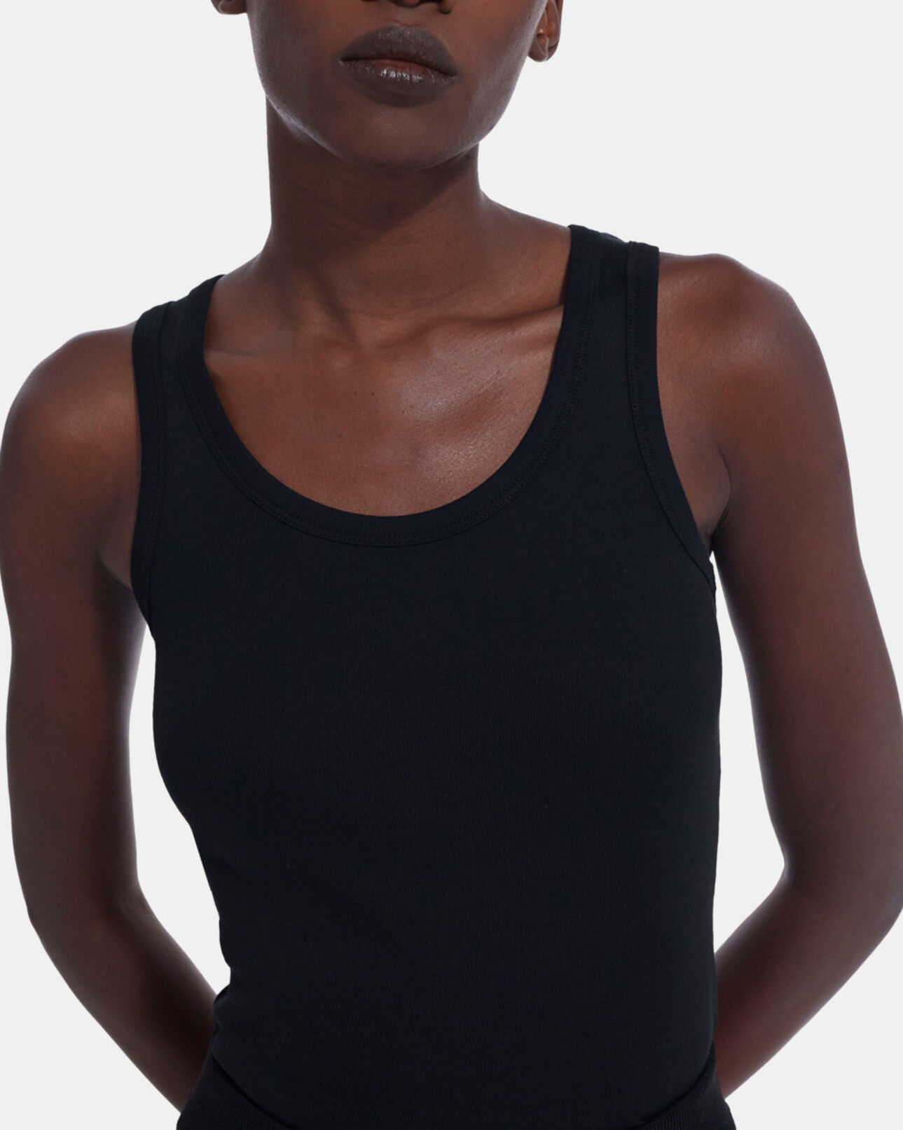 The Kooples FEMME BLACK débardeur noir