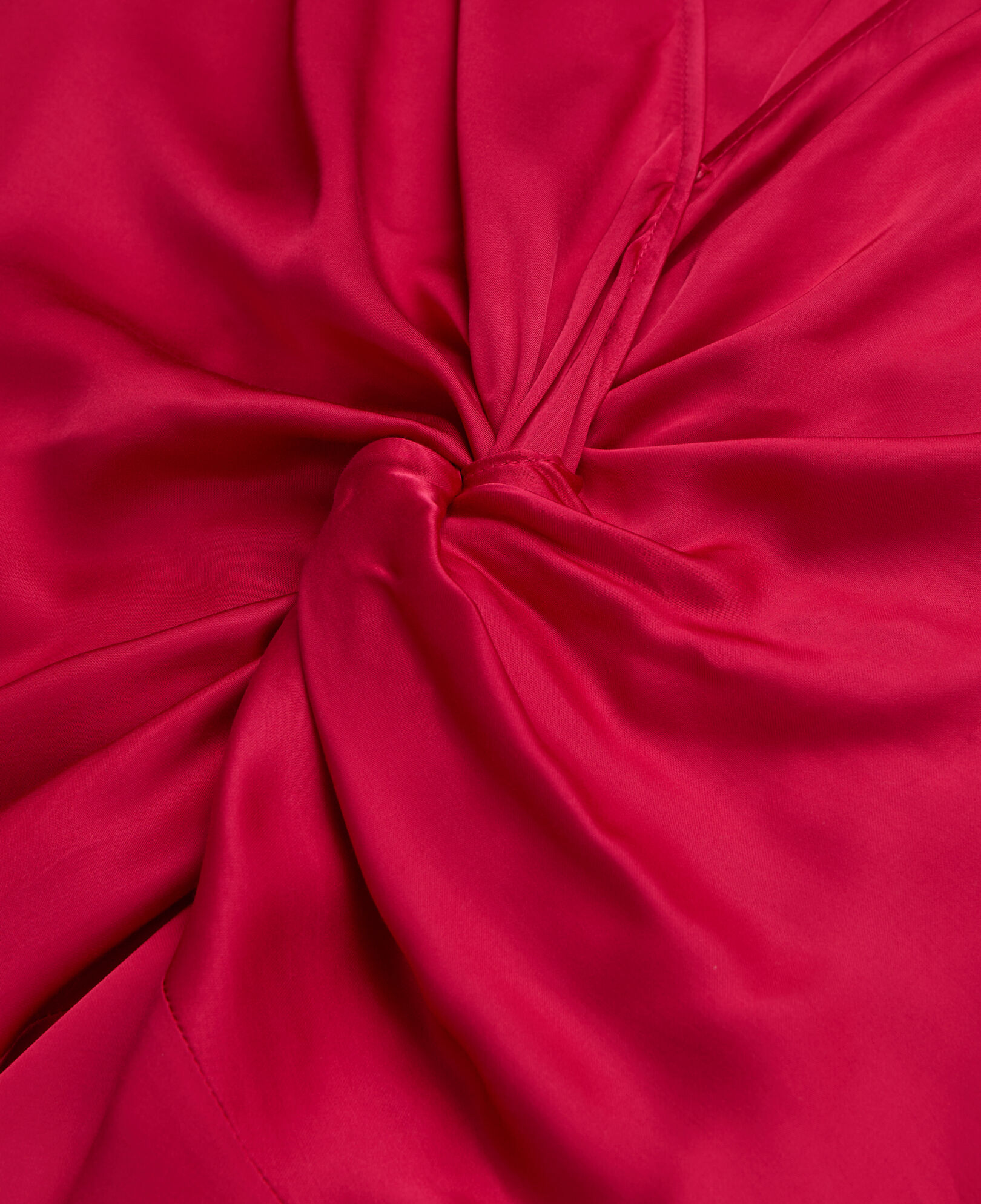 The Kooples FEMME CHERRY robe longue rouge avec nœud