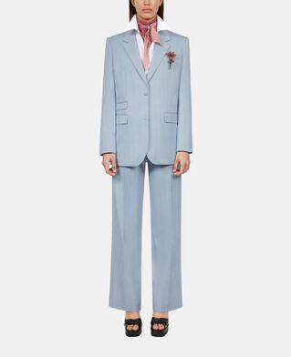 The Kooples WOMEN LAVENDER blue suit jacket