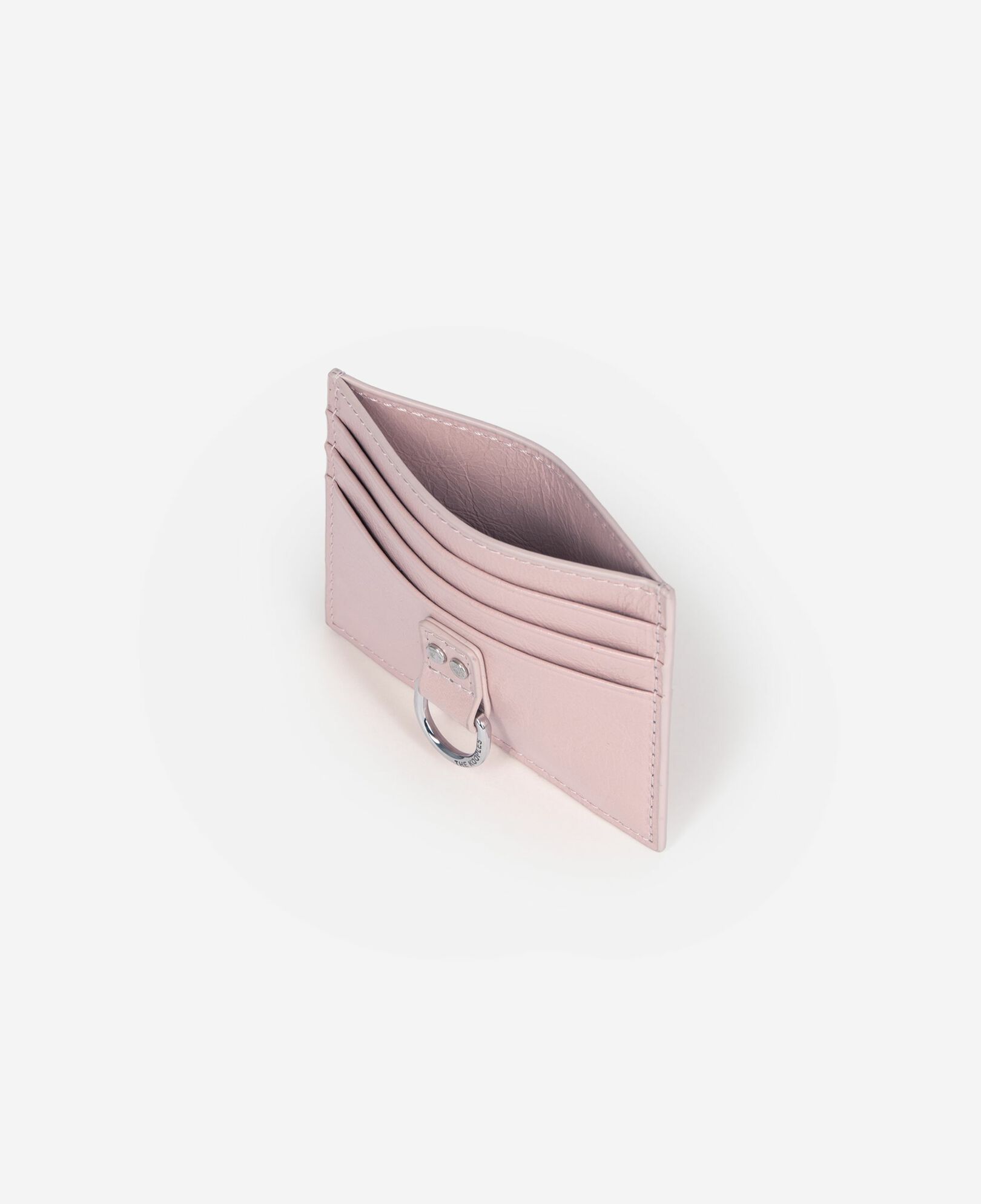 The Kooples WOMEN PINK amelia pink leather card holder