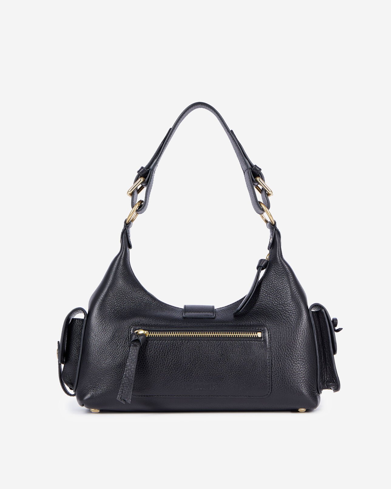 The Kooples FEMME BLACK sac amelia en cuir grainé noir